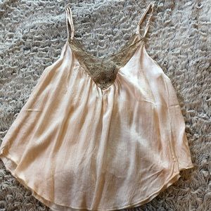 Silk and Lace Tank Top
